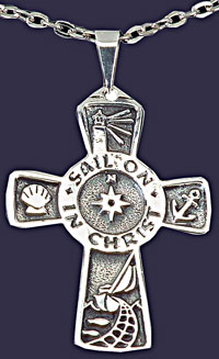 Sail on in Christ - Sterling Silver