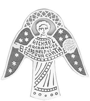 Michael Archangel Door Sign