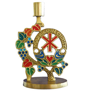 Married In Christ Candleholder
