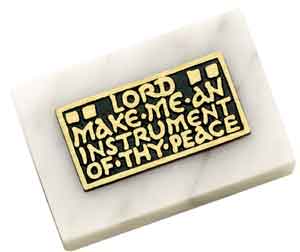 Instrument of Thy Peace Paperweight