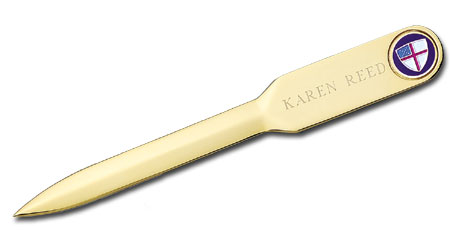 Episcopal Shield Letter Opener