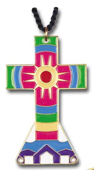 Rainbow Cross Pendant
