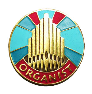 Organist Lapel Pin