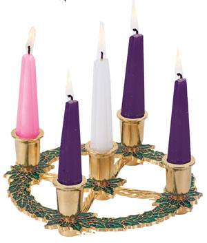 Christmas Holly Advent Wreath