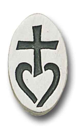Cross/Heart Pin