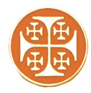 Jerusalem Cross Lapel Pin