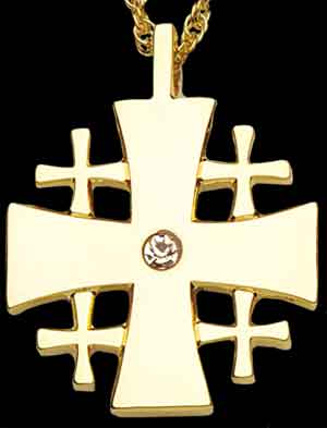 Jeweled Jerusalem Cross